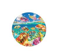 Phayah Colorful Fish Pattern Lavender Scent Car Air Freshener Round Shape Card Hanging Hanging Scented Card 6 Pcs For Cars Closet Drawer