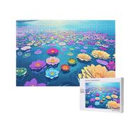 Phayah Colorful Flowers Puzzles For Adults 1000 Pieces For Home Decor Children'S Intelligence Development Toys 29.5 X 19.7"