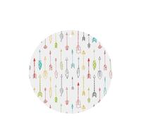 Phayah Colorful Hand Drawn Art With Boho Style Arrows Pattern Lavender Scent Car Air Freshener Round Shape Card Hanging Hanging Scented Card 4 Pcs For Cars Closet Drawer Eliminate