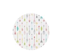 Phayah Colorful Hand Drawn Art With Boho Style Arrows Pattern Lavender Scent Car Air Freshener Round Shape Card Hanging Hanging Scented Card 6 Pcs For Cars Closet Drawer Eliminate