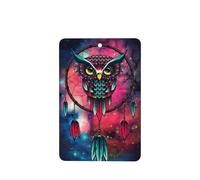 Phayah Colorful Owl Pattern Lavender Scent Car Air Freshener Rectangle Card Hanging Hanging Scented Card 4 Pcs For Cars Closet Drawer Eliminate