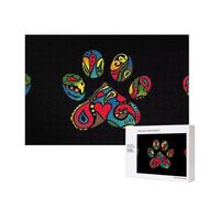 Phayah Colorful Paw Puzzles For Adults 300 Pieces For Home Decor Intelligence Development Toys 15.7 X 11"