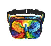 Phayah Colorful Phoenix In The Sky Pattern Fanny Waist Packs For Men Women, Waist Bag Hip Pack For Travel Hiking Running Outdoor Sports