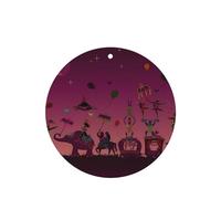 Phayah Colorful Tribal Floral Elephant Pattern Lavender Scent Car Air Freshener Round Shape Card Hanging Hanging Scented Card 6 Pcs For Cars Closet Shoe