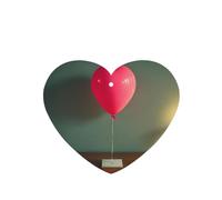 Phayah Confession Balloon Pattern Lavender Scent Car Aroma Heart Shape Hanging Fragrance Tablet Car Interior Fragrance Freshener 4p