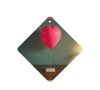 Phayah Confession Balloon Pattern Lavender Scent Car Aroma Square Hanging Fragrance Tablet Car Interior Fragrance Freshener 4p
