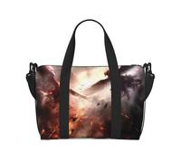 Phayah Confronting Giant Birds Crossbody Travel Bag Overnighter Duffel Bags Carry On Size Ideal For School Or Overnight Travel Bag