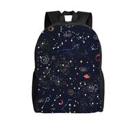 PHAYAH Constellation Star Clusters Galaxies Pattern Casual Shoulders Classical Basic Travel Backpack Travel And Outdoor Activities