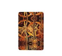 Phayah Cool Steampunk Gears Pattern Lavender Scent Car Air Freshener Rectangle Card Hanging Hanging Scented Card 4 Pcs For Cars Closet Shoe