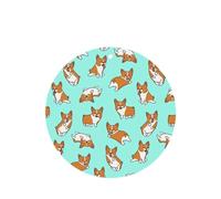 Phayah Corgi Cute Dog Pattern Lavender Scent Car Air Freshener Round Shape Card Hanging Hanging Scented Card 6 Pcs For Cars Closet Shoe