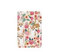 Phayah Corgi Floral Flowers Spring Garden Pattern Lavender Scent Car Air Freshener Rectangle Card Hanging Hanging Scented Card 6 Pcs For Cars Closet Shoe