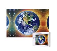 Phayah Cosmic Earth Puzzles 300 Piece for Jigsaw Puzzle Wooden Puzzle for Family Friend Home Decor Wall Art 15.7 X 11in