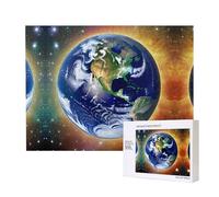 Phayah Cosmic Earth Puzzles 500 Piece for Jigsaw Puzzle Wooden Puzzle for Family Friend Home Decor Wall Art 20.4 X 15 in