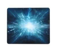 Phayah Cosmic Rays Pattern Mouse Pad Waterproof Surface & Non-Slip Rubber Base with Stitched Edges Gaming Mouse Mat for Laptop 7.9 X 9.5 in