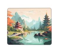 PHAYAH Country Scene Pattern Mouse Pad Waterproof Surface & Non-Slip Rubber Base with Stitched Edges Gaming Mouse Mat for Laptop 7.9 X 9.5 in