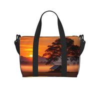 Phayah Countryside At Dusk Travel Duffel Bag Handbag Carry-On Luggage Bag Overnight Foldable Unisex Airline Travel Personal Items Bag
