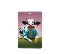 Phayah Cow Creative Spot Pattern Lavender Scent Car Aroma Rectangle Hanging Fragrance Tablet Car Interior Fragrance Freshener 6p