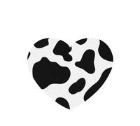 Phayah Cow Spot Pattern Lavender Scent Car Air Freshener Heart Shape Card Hanging Hanging Scented Card 6 Pcs For Cars Closet Drawer Eliminate