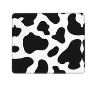 Phayah Cow Spot Pattern Mouse Pad Waterproof Surface & Non-Slip Rubber Base with Stitched Edges Gaming Mouse Mat for Laptop 7.9 X 9.5 in