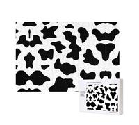 Phayah Cow Spot Pattern Puzzle Unique Jigsaw Wall Art Picture For Home Decoration 300 Pcs