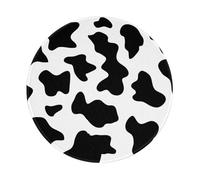 PHAYAH Cow Spot Round Non-Slip Rubber Mouse Pad- Durable And Comfortable For Office, Gaming, And Learning 8in1 Pc