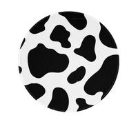 PHAYAH Cow Spot Round Non-Slip Rubber Mouse Pad- Durable And Comfortable For Office, Gaming, And Learning 8in1 Pc