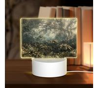 Phayah Crab at The Bottom of The Lake Pattern 3D Led Light Lamp USB Cable Adjustable 3 Modes Base Show Stand for Christmas Room Restaurant Bar Shop