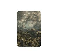 Phayah Crab At The Bottom Of The Lake Pattern Lavender Scent Car Air Freshener Rectangle Card Hanging Hanging Scented Card 4 Pcs For Cars Closet Drawer