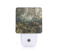 Phayah Crab at The Bottom of The Lake Pattern Night Light Lamp with Dusk to Dawn Sensor Led Lamp for Corridors Bedrooms Children's Rooms Stairs