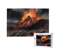 Phayah Crater Eruption Puzzles 1000 Piece For Jigsaw Puzzle Wooden Puzzle Forfamily Friend Home Decor Wall Art 29.5 X 19.7 In