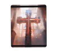 Phayah Crucifixion Pattern Mouse Pad Designs,Portable Office Non-Slip Rubber Base Wireless Mouse Pad for Gaming Mat for Laptop, Office Home 7 X 8.6 in