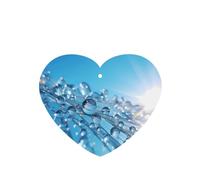 Phayah Crystal Dew Drops Pattern Lavender Scent Car Air Freshener Heart Shape Card Hanging Hanging Scented Card 6 Pcs For Cars Closet Drawer