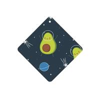 Phayah Cute Avocado Cartoon Space Pattern Lavender Scent Car Air Freshener Square Card Hanging Hanging Scented Card 6 Pcs For Cars Closet Shoe