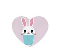 Phayah Cute Cup Bunny Pattern Lavender Scent Car Aroma Heart Shape Hanging Fragrance Tablet Car Interior Fragrance Freshener 6p