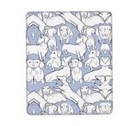 Phayah Cute Dachshund Pattern Mouse Pads, Portable Wireless Mouse Pad, Non-Slip Rubber Base Laptop Mousepad Smooth Surface for Office & Travel 7 X 8.6 in