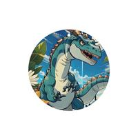Phayah Cute Dinosaur Pattern Lavender Scent Car Air Freshener Round Shape Card Hanging Hanging Scented Card 4 Pcs For Cars Closet Drawer