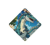 Phayah Cute Dinosaur Pattern Lavender Scent Car Air Freshener Square Card Hanging Hanging Scented Card 4 Pcs For Cars Closet Drawer