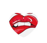 Phayah Cute Graphic Red Lips Pattern Lavender Scent Car Air Freshener Heart Shape Card Hanging Hanging Scented Card 4 Pcs For Cars Closet Drawer Eliminate