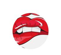 Phayah Cute Graphic Red Lips Pattern Lavender Scent Car Air Freshener Round Shape Card Hanging Hanging Scented Card 6 Pcs For Cars Closet Drawer Eliminate