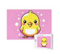 Phayah Cute Kawaii Chick Puzzles 300 Piece For Jigsaw Puzzle Wooden Puzzle For Family Friend Home Decor Wall Art 15.7 X 11 In