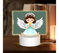 Phayah Cute Little Angel Pattern 3D Led Light Lamp USB Cable Adjustable 3 Modes Base Show Stand for Christmas Room Restaurant Bar Shop