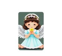 Phayah Cute Little Angel Pattern Lavender Scent Car Aroma Rectangle Hanging Fragrance Tablet Car Interior Fragrance Freshener 6p