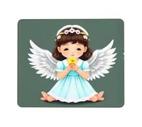 PHAYAH Cute Little Angel Pattern Mouse Pads, Portable Wireless Mouse Pad, Non-Slip Rubber Base Laptop Mousepad Smooth Surface for Office & Travel 7.9 X 9.5 in