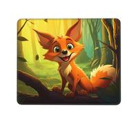PHAYAH Cute Little Fox Pattern Mouse Pad Waterproof Surface & Non-Slip Rubber Base with Stitched Edges Gaming Mouse Mat for Laptop 8.3 X 10.3 in