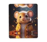 Phayah Cute Mouse Boy Pattern Mouse Pad Designs,Portable Office Non-Slip Rubber Base Wireless Mouse Pad for Gaming Mat for Laptop, Office Home 10 X 12 Inch