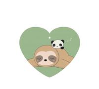 Phayah Cute Panda And Sloth Pattern Lavender Scent Car Air Freshener Heart Shape Card Hanging Hanging Scented Card 6 Pcs For Cars Closet Shoe