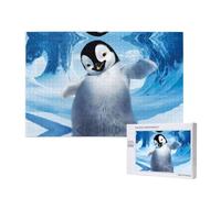 Phayah Cute Penguins Baby Taking Pictures Jigsaw Puzzles For Adults 1000 Pieces.Home Decor Birthday Party For Men Women 29.5 X 19.7"