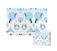 Phayah Cute Penguins Jigsaw Puzzles For Adults 1000 Pieces.Home Decor Birthday Party For Men Women 29.5 X 19.7"
