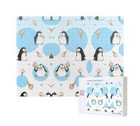 Phayah Cute Penguins Jigsaw Puzzles For Adults 500 Pieces.Home Decor Birthday Party For Men Women 20.4 X 15"