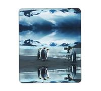 Phayah Cute Penguins Taking Pictures Pattern Mouse Pads, Portable Wireless Mouse Pad, Non-Slip Rubber Base Laptop Mousepad Smooth Surface for Office & Travel 7 X 8.6 in